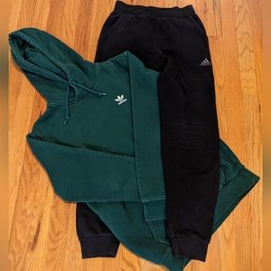 Boys L Adidas jogger and hoodie